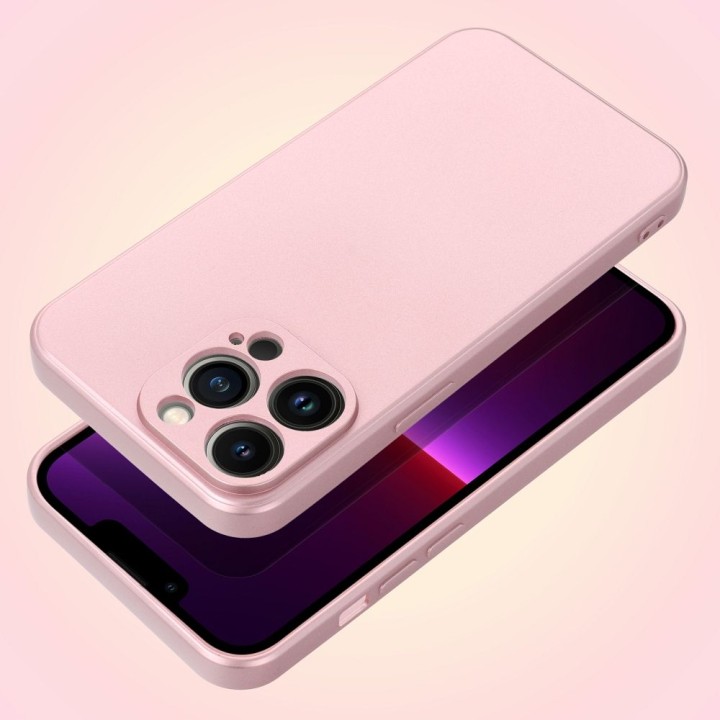 Чохол для iPhone 13 Metallic рожевий