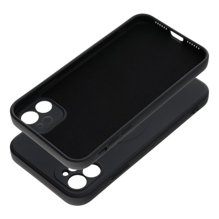 Чохол для iPhone 11 Silicone Mag Cover сумісний з MagSafe (camera protection) чорний