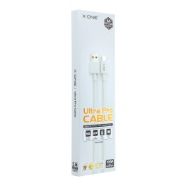 Кабель USB-A – USB-C X-ONE 6A 120W Ultra Pro XIAOMI (оригинальный чип) 1 m белый