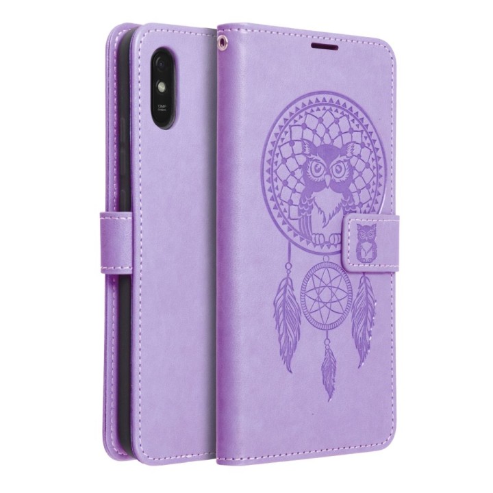 Чехол с клапаном для Xiaomi Redmi 9AT / Redmi 9A Mezzo Book ловец снов фиолетовый