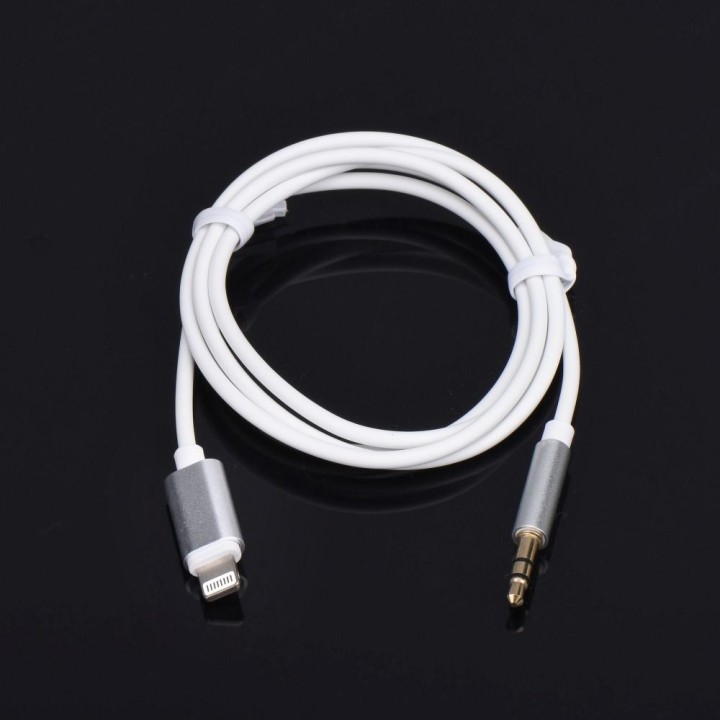 Kabel AUX Lightning (męski) do Jack 3,5 mm (męski) biały