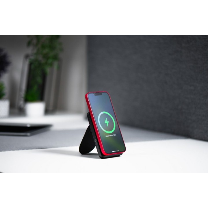 Повербанк, сумісний із MagSafe Forcell F-Energy MagStand F10K2 QC3.0 PD 5A 20W 10000 mAh, чорний