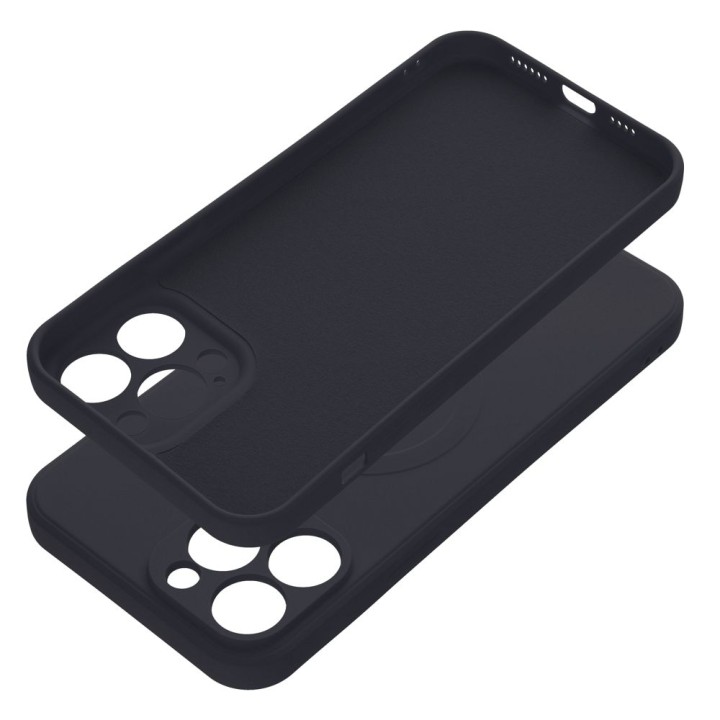Чохол для iPhone 13 PRO MAX Silicone Mag Cover сумісний з MagSafe (camera protection) чорний
