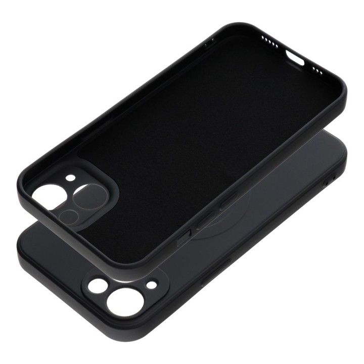 Etui na iPhone 13 Silicone Mag Cover zgodne z MagSafe (camera protection) czarne