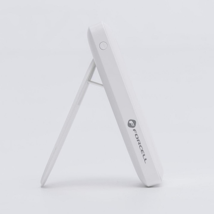 Повербанк сумісний з MagSafe Forcell F-Energy MagStand F10K2 QC3.0 PD 5A 20W 10000 mAh білий