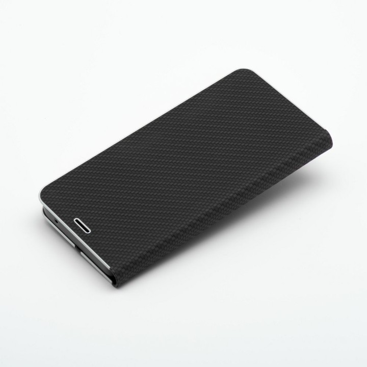 Etui z klapką na Huawei P30 LITE Luna Book Carbon czarne