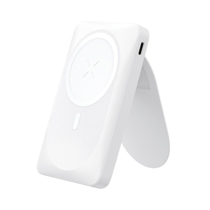 Power bank compatible with MagSafe Forcell F-Energy MagStand F10K2 QC3.0 PD 5A 20W 10000 mAh white