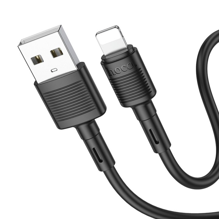 USB-A to Lightning cable Hoco 2,4A 1 m X83 black