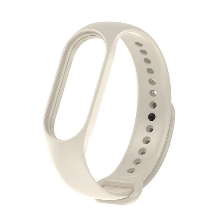 Strap silicone for XIAOMI Mi Band 5 / 6 / 7 cream (11)