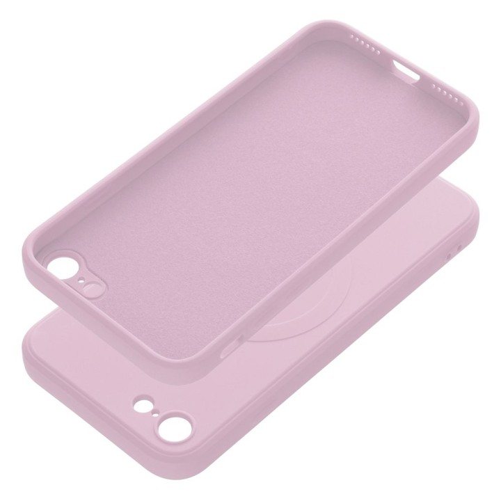 Case for iPhone 7 / 8 / SE 2020 / SE 2022 Silicone Mag Cover MagSafe compatible (camera protection) pink
