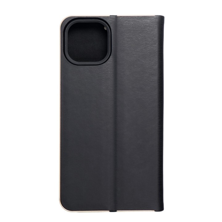 Etui z klapką na iPhone 14 Luna Book Gold czarne