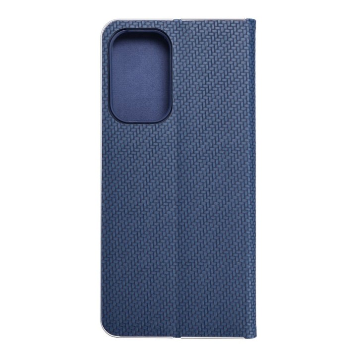 Чехол с клапаном для Samsung A23 5G Luna Book Carbon синий