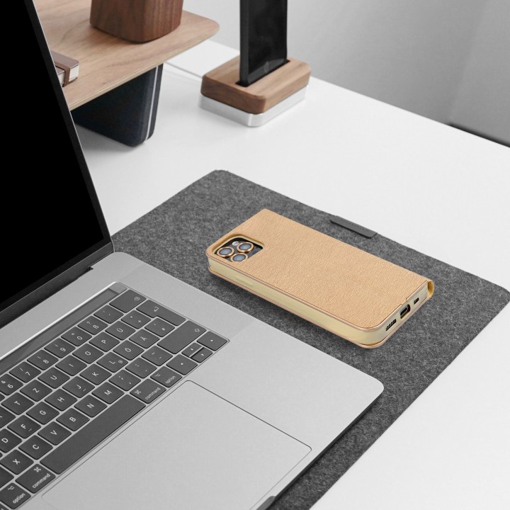 Flip case for Samsung A23 5G Luna Book Gold gold