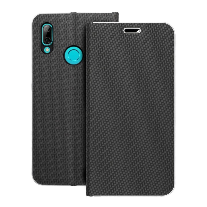 Чохол з клапаном для Huawei P Smart 2019 Luna Book Carbon чорний