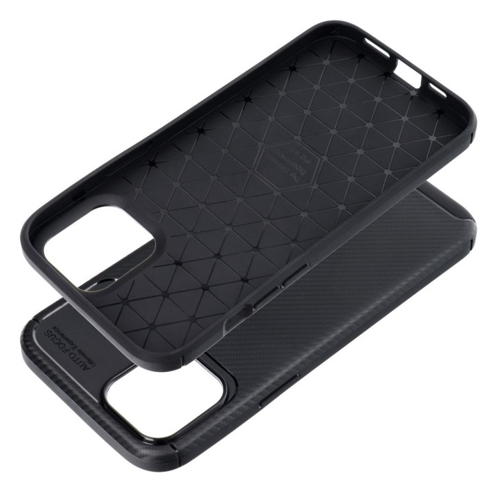 Case for iPhone 12 PRO MAX Carbon Premium black