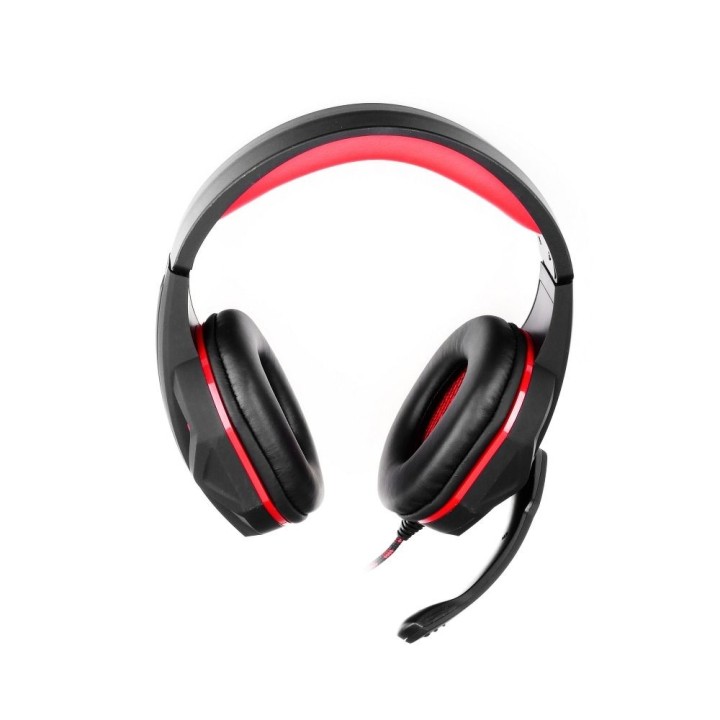 Wired on-ear headphones USB A Art gaming with microphone Hero black