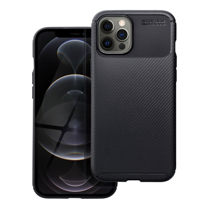 Case for iPhone 12 PRO MAX Carbon Premium black