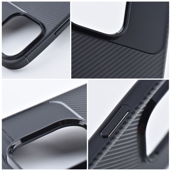 Чехол для iPhone 12 / 12 PRO Carbon Premium черный