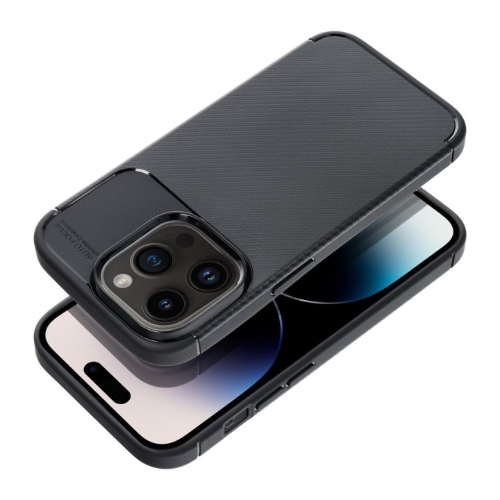 Чехол для iPhone 14 PRO Carbon Premium черный