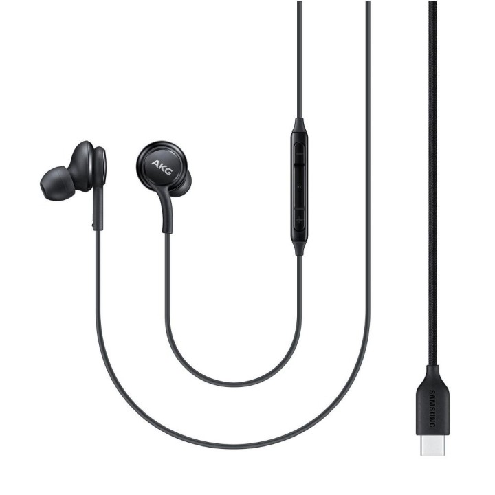 Oryginalne Słuchawki przewodowe douszne USB C Samsung AKG IC-100BBEGEU blister czarne