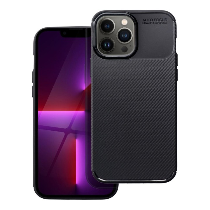 Чохол для iPhone 13 PRO MAX Carbon Premium чорний