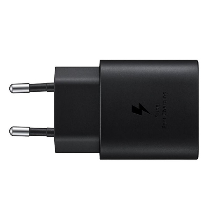 SAMSUNG оригинальная сетевое зарядное устройство Тип C + кабель Тип C для Тип C PD 3A 25W EP-TA800XBEGWW черный блистер