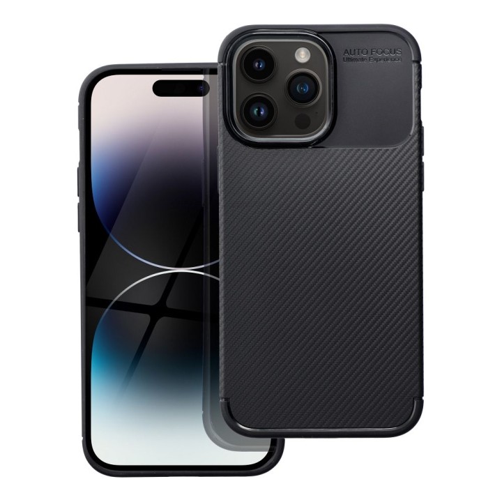 Чохол для iPhone 14 PRO MAX Carbon Premium чорний