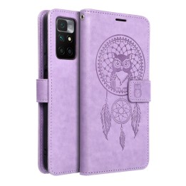 Чехол с клапаном для Xiaomi Redmi 10 / 10 2022 Mezzo Book ловец снов фиолетовый