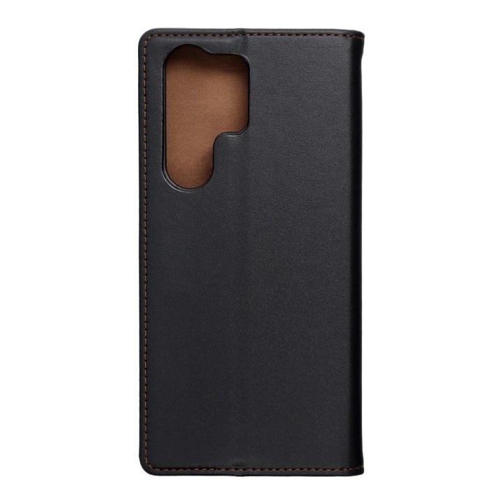 Etui z klapką na Samsung S23 ULTRA Smart Pro Book skórzane czarne