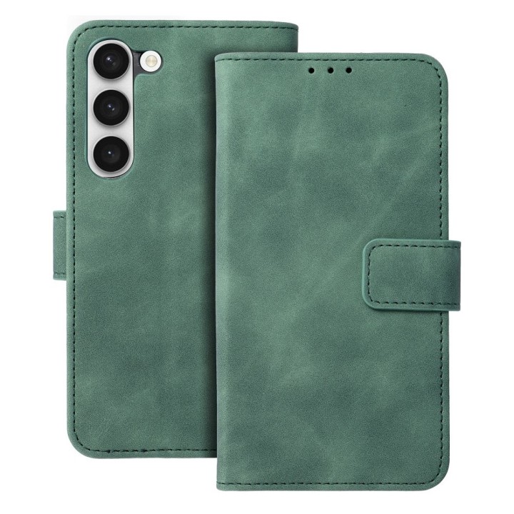 Flip case for Samsung S23 Tender Book green