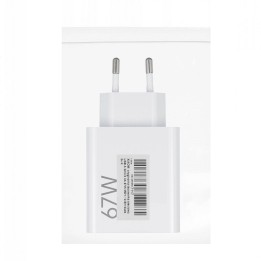 XIAOMI oryginalna ładowarka sieciowa USB A QC3.0 3A 67W MDY-12-EH biała bulk