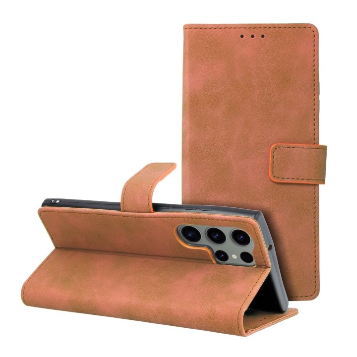 Flip case for Samsung S23 ULTRA Tender Book brown