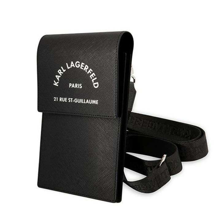 Чохол для телефон сумочка Karl Lagerfeld (Embossed RSG) чорний