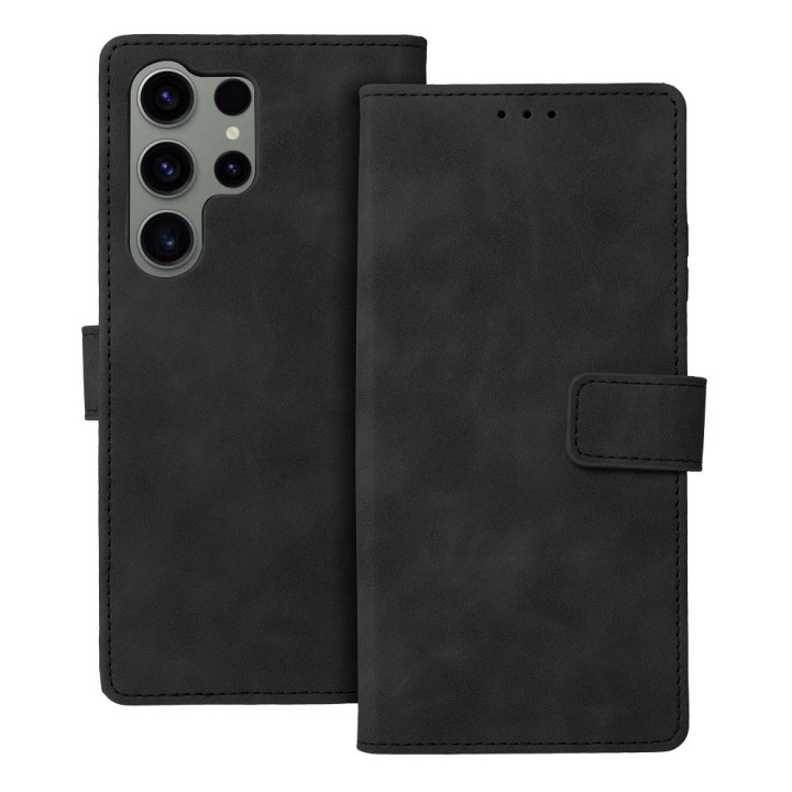 Чехол с клапаном для Samsung S23 ULTRA Tender Book черный