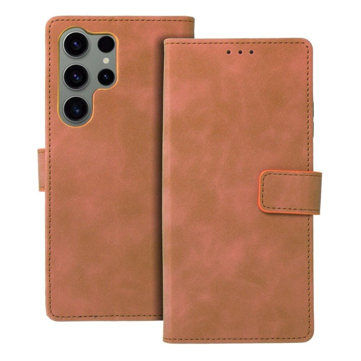 Flip case for Samsung S23 ULTRA Tender Book brown