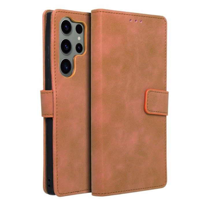 Flip case for Samsung S23 ULTRA Tender Book brown