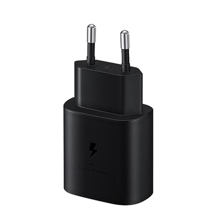 SAMSUNG оригинальная сетевое зарядное устройство Тип C + кабель Тип C для Тип C PD 3A 25W EP-TA800XBEGWW черный блистер