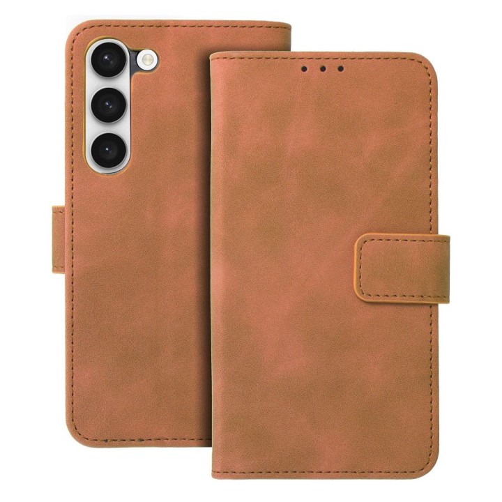 Flip case for Samsung S23 Tender Book brown
