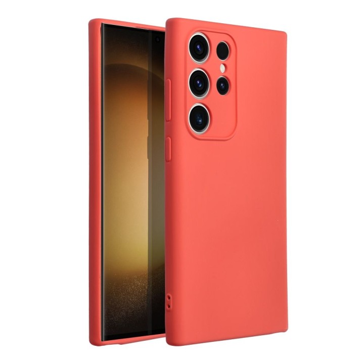 Чехол для Samsung S23 ULTRA Silicone персиковый