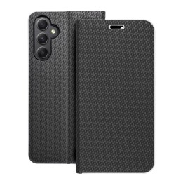 Flip case for Samsung A34 5G Luna Book Carbon black