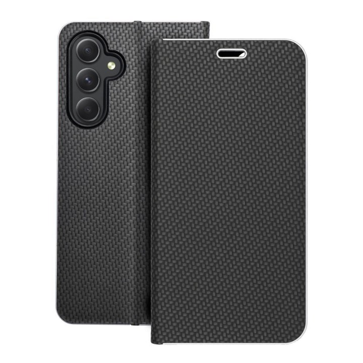 Flip case for Samsung A54 5G Luna Book Carbon black