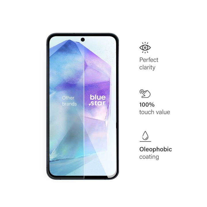 Szkło hartowane do Samsung A55 5G / S25 FE / S26 FE Blue Star