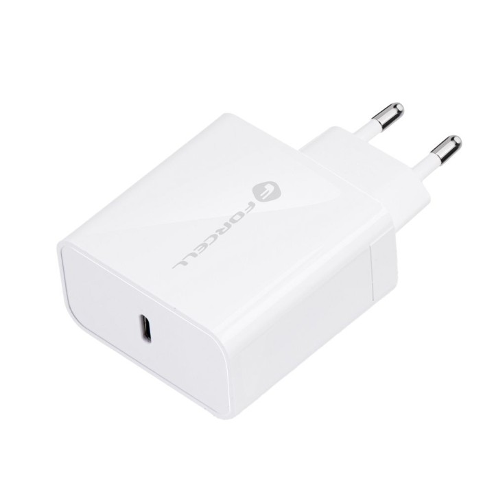 Wall charger for phone Forcell F-Energy USB C QC4.0 PD 3A 45W TFK-TC-45WPD white