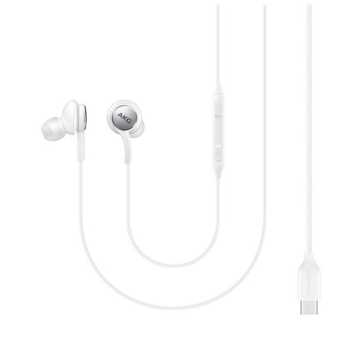 Original wired in-ear headphones USB C Samsung AKG IC-100BWEGEU blister white