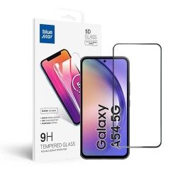 Tempered glass 5D Full Glue for Samsung A54 5G (case friendly) Blue Star black