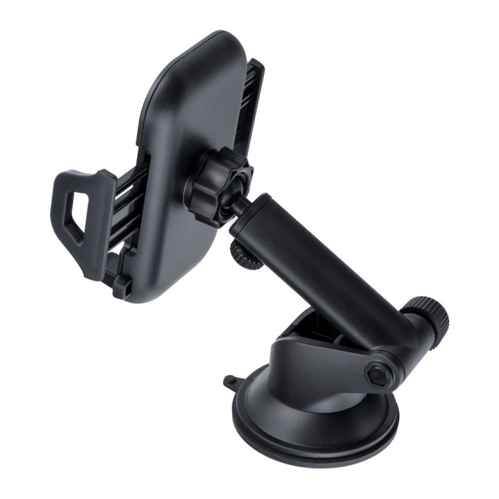 Universal car phone holder Forcell F-Grip Carbon Bracket with adjustable arm for windshield / dashboard black