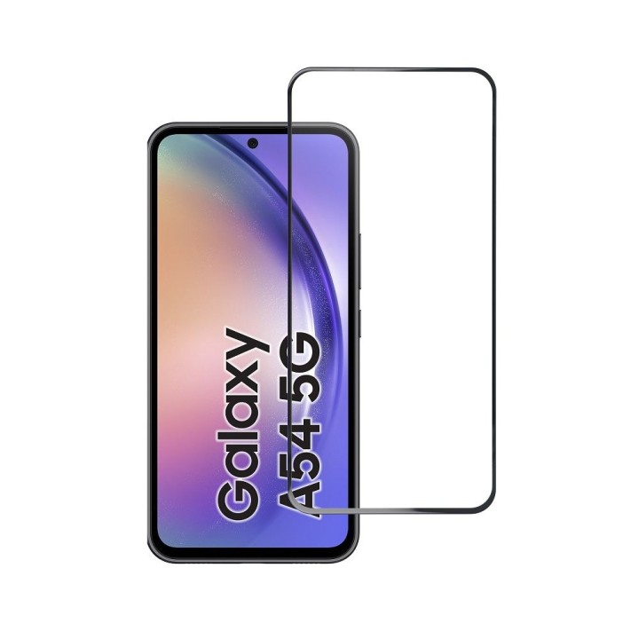 Закаленное стекло 5D Full Glue для Samsung A54 5G (case friendly) Blue Star черное
