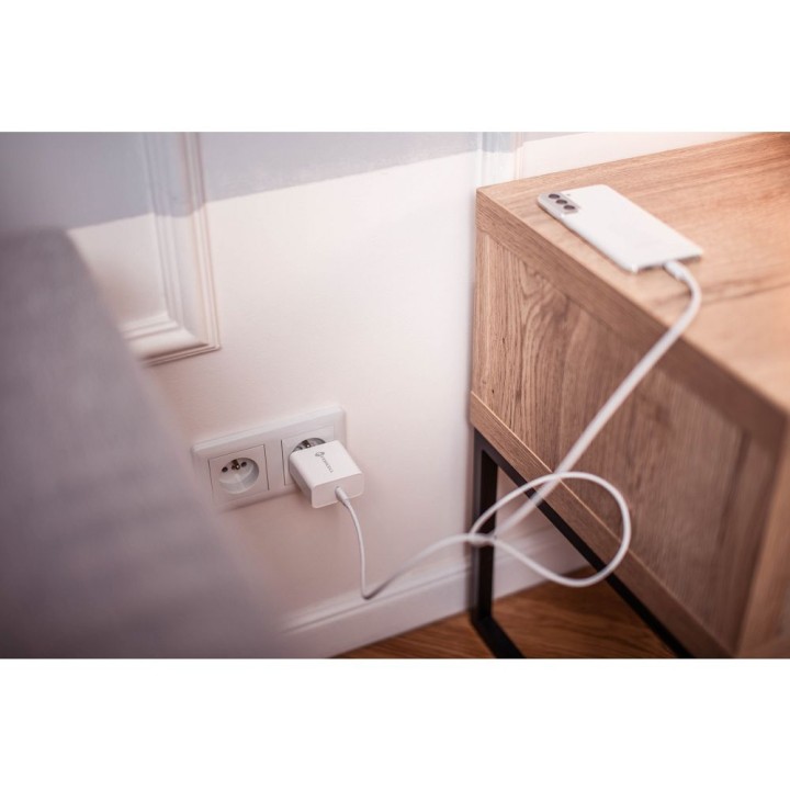 Wall charger for phone Forcell F-Energy USB C QC4.0 PD 3A 45W TFK-TC-45WPD white