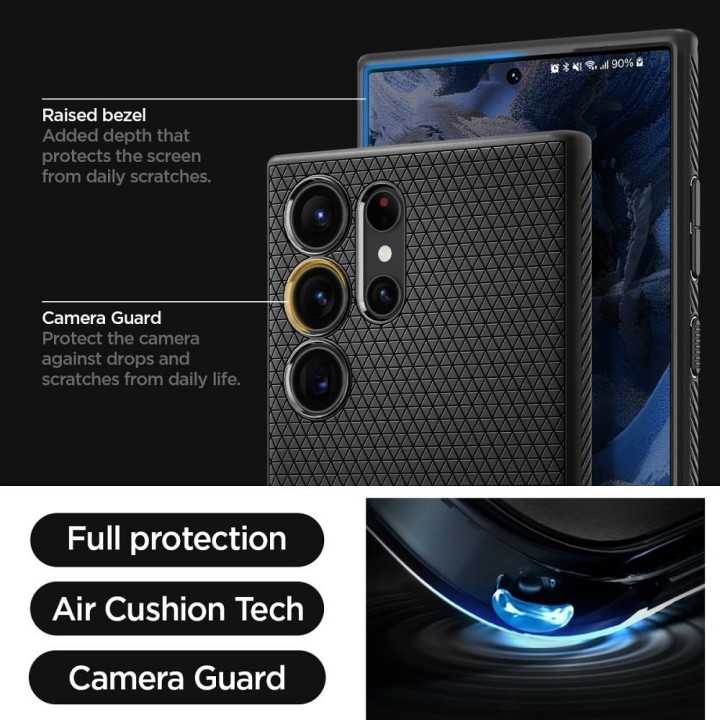 SPIGEN чохол LIQUID AIR для SAMSUNG S23 Ultra matte black