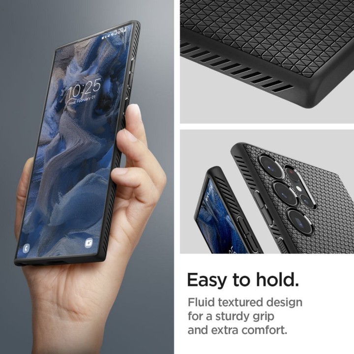 SPIGEN чохол LIQUID AIR для SAMSUNG S23 Ultra matte black